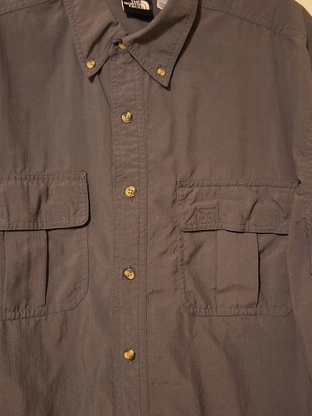The North Face Grey Button-Up Shirt